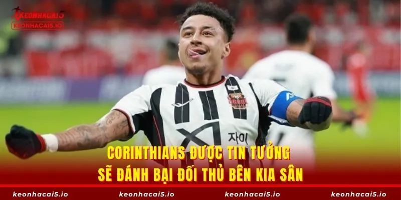 Corinthians được tin tưởng sẽ đánh bại đối thủ bên kia sân