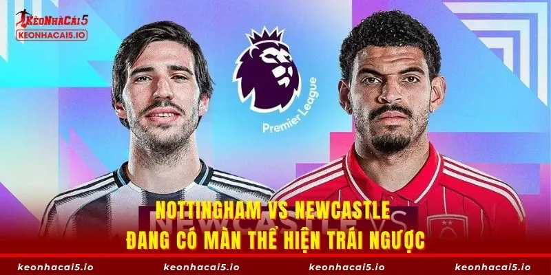 Nottingham vs Newcastle đang có màn thể hiện trái ngược