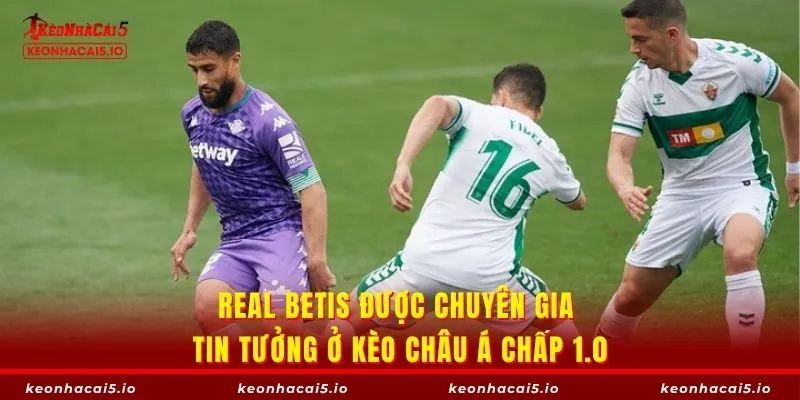 Real Betis được chuyên gia tin tưởng ở kèo châu Á chấp 1.0
