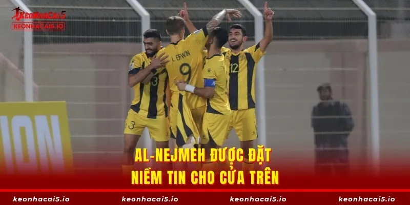 Al-Nejmeh được đặt niềm tin cho cửa trên
