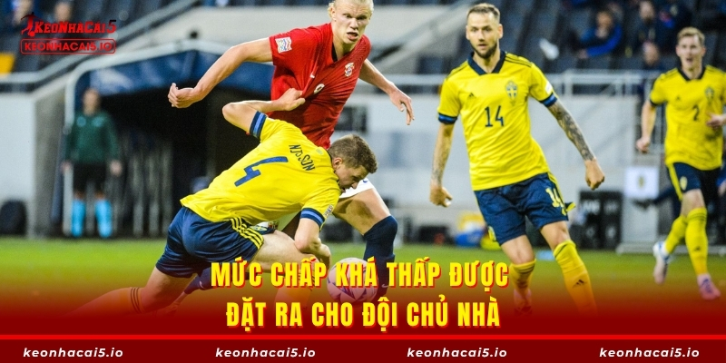 Mức chấp khá thấp được đặt ra cho đội chủ nhà