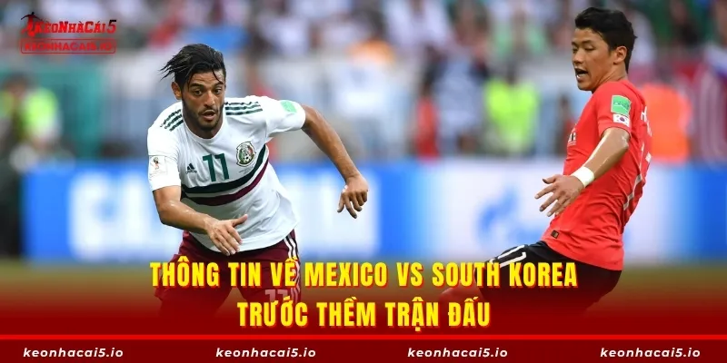 Thông tin về Mexico vs South Korea trước thềm trận đấu
