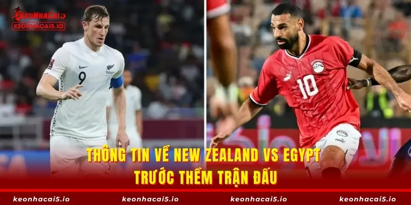 Thông tin về New Zealand vs Egypt trước thềm trận đấu