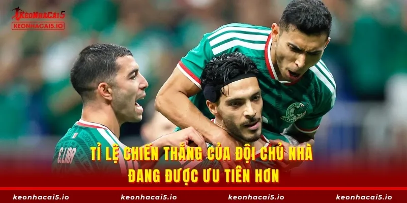 Tỉ lệ chiến thắng của đội chủ nhà đang được ưu tiên hơn