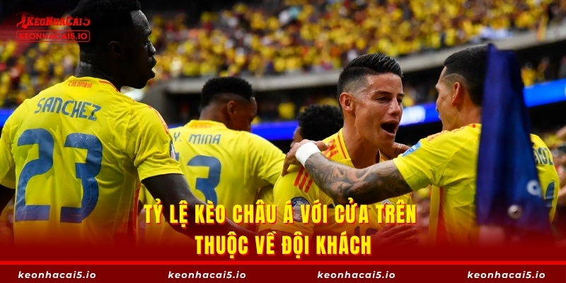 Tỷ lệ kèo châu Á với cửa trên thuộc về đội khách