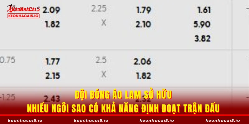 Đội bóng áo lam sở hữu nhiều ngôi sao có khả năng định đoạt trận đấu