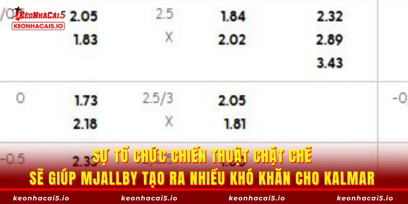 Sự tổ chức chiến thuật chặt chẽ sẽ giúp Mjallby tạo ra nhiều khó khăn cho Kalmar  