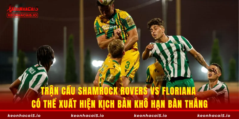 Trận cầu Shamrock Rovers vs Floriana có thể xuất hiện kịch bản khô hạn bàn thắng